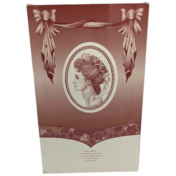 Avon 2000 Mrs Albee Award Porcelain Lady 10" Figurine Plastic Grandfather Clock - Picture 15 of 16